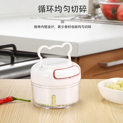 【赠备用刀片】厨房迷你捣蒜泥神器 小型手动式拉蒜 商品图2