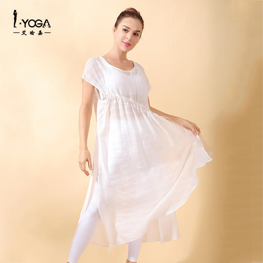IYOGA瑜伽服长款T恤禅修服天丝罩衫T031 商品图0