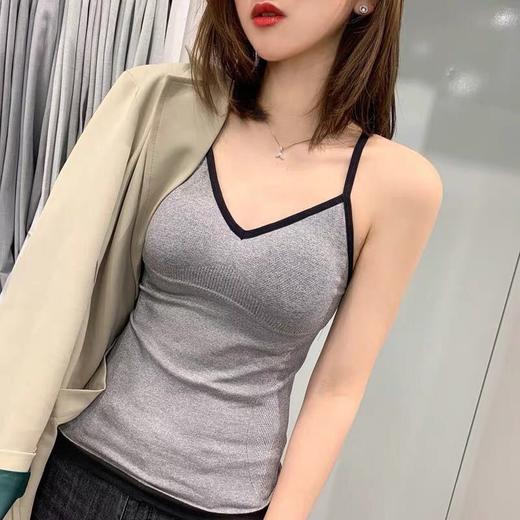 【70-170斤】吊带美背百搭聚拢内衣背心女带胸垫修身性感打底衫 商品图2