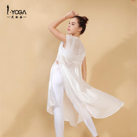 IYOGA瑜伽服长款T恤禅修服天丝罩衫T031 商品图4