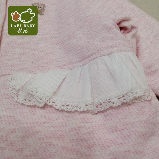 拉比-童衣类（冬）C9家居初礼花边全开外套玫瑰 商品图2