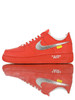 耐克Off-White x Nike Air Force 1'07 Virgil Abloh设计师联名款 空军一号低帮运动板鞋 OW大红银钩 北卡蓝银钩 米白银红 黑银 白银 商品缩略图2