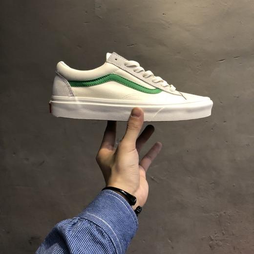 定义大方简单小红书爆款#极力强烈推荐 Vans Old Skool OG Style 36 万斯 权志龙 全新一代 复古灰 白绿 黑绿 黑武士 浅蓝 小头低帮硫化帆布鞋板鞋 Size：35-44 商品图7