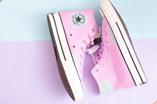 姜涩琪 x Converse 70S LOOKBOOK ！！落叶黄、樱花粉、午夜蓝、象牙白 鞋码：35-44 粉色无男鞋 商品图3