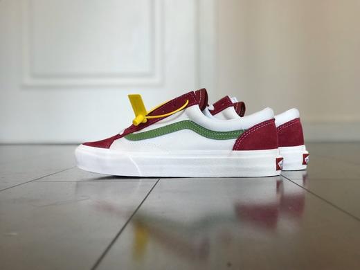 VANS STYLE 36 新款白橘拼色 橘子汽水板鞋、权志龙短头 绿色黑条 蓝色黑条  红色绿条 官方货号：VN0A3DZ3VXY  尺码：35--44  工艺：硫化1:1 商品图8