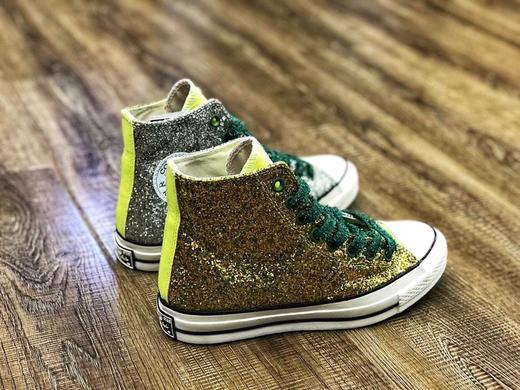 Converse x JW Anderson  尺码：35-44 撞色 拼接 亮片 反光 黄蓝橙红 商品图2