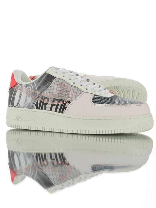 耐克Nike Air Force 1 Premium "Light Soft" 原模具开发打造 内置全掌air sole气垫 耐克空军一号经典低帮百搭休闲运动板鞋 深灰黑漫画 浅灰漫画黑桃红 商品图1