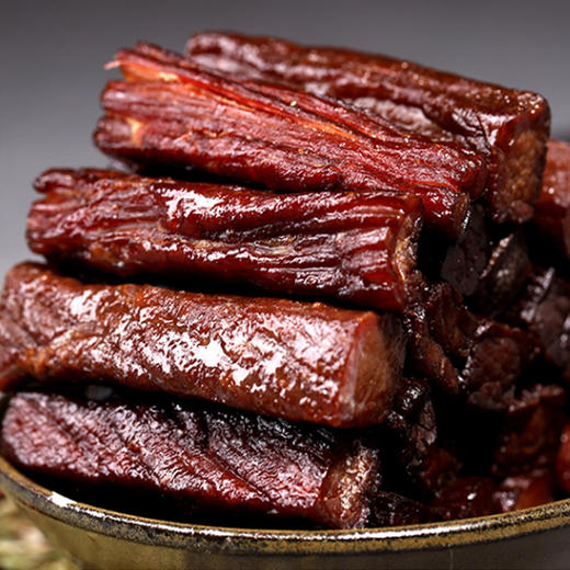 觅赤 风干牛肉干250g/500g 原味/孜然/香辣3种口味 商品图0