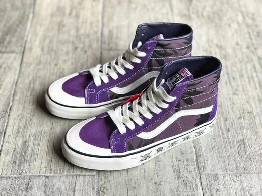硫化真标Vans范斯 DFHK Vans Style 36 Decon SKull 低帮 高帮 海盗紫涂鸦骷髅头运动帆布鞋 ，原厂 版型工艺：硫化1:1 码数35-44(含半码） 商品图3