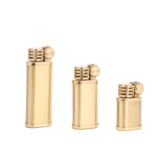 「现代简约时尚纯铜煤油打火机」轻奢主义 轻松口袋便携式原铜大油机 商品图5