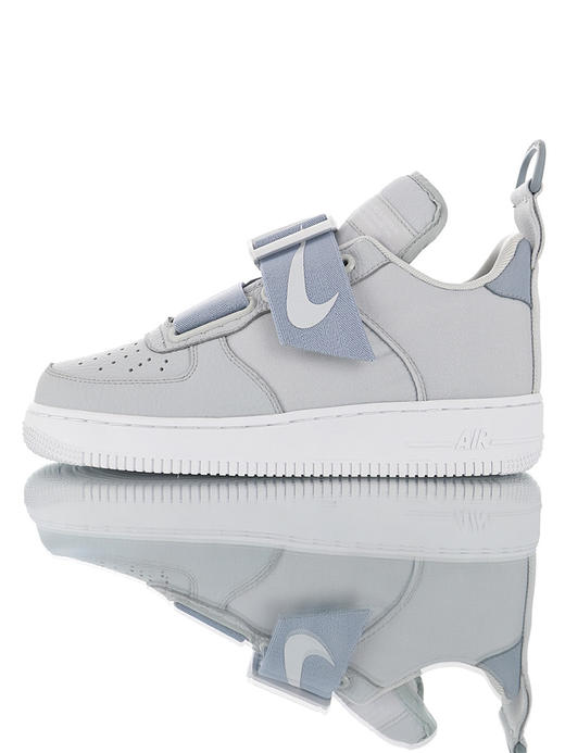 耐克Nike Air Force 1 Utility “White Black”磁力机能夜光底解构美学  空军一号机能低帮绷带设计潮流休闲运动板鞋 白黑绷带浅灰淡兰荧光绿灰杏仁白生胶 商品图2