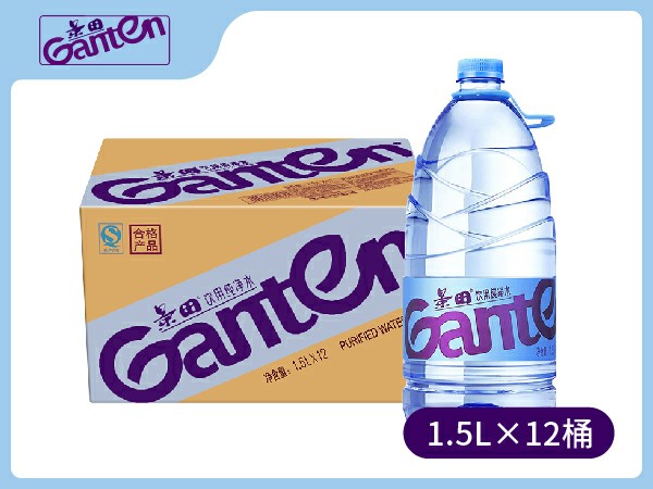 景田天然水1.5L×12瓶/箱（塑包装）