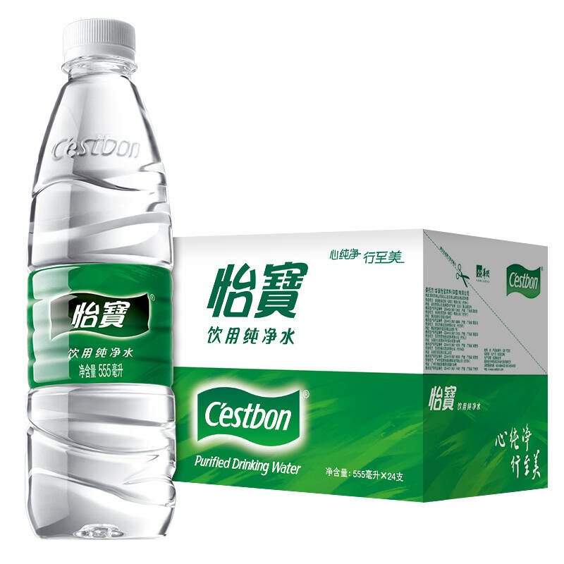 怡宝纯净水 555ml×24瓶/箱