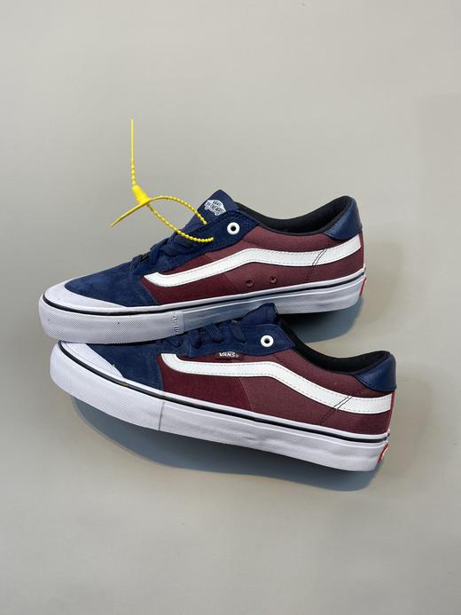 VANS范斯style 112 Pro专业低帮 黑白 蓝红撞色 缓震滑板鞋 拼接经典款硫化真标  35--44 商品图3