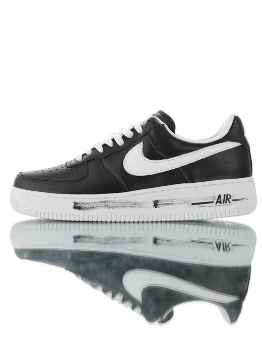 耐克 PEACEMINUSONE x Nike Air Force 1 Low 权志龙品牌联名 可做刮刮乐效果 涂层处理皮革鞋面 内置全掌airsole气垫 做旧黑红白 做旧黑白黄小雏菊 商品图5