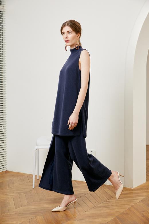  羊绒针织休闲女裤 SJF92K103N 商品图2