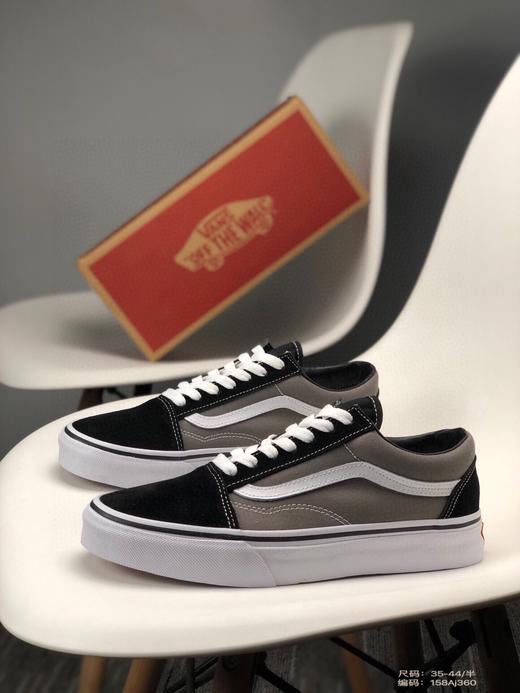 Vans范斯Old Skool 黑灰 黑黄 黑紫 黑绿 拼接 经典款低帮情侣休闲板鞋VN000KW6HR0  型号：SX35 尺码 35--44 工艺：硫化1:1 商品图0