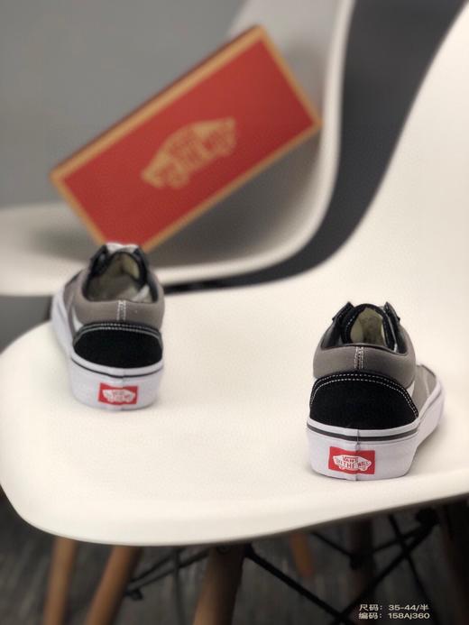 Vans范斯Old Skool 黑灰 黑黄 黑紫 黑绿 拼接 经典款低帮情侣休闲板鞋VN000KW6HR0  型号：SX35 尺码 35--44 工艺：硫化1:1 商品图2