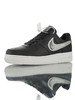 耐克Nike Air Force 1 07 LV8 采用牛剖层移膜革 内置全掌air sole气垫 空军一号经典百搭休闲运动板鞋 黑皮灰银渐变放大钩 商品缩略图0