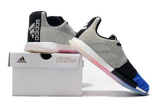 哈登3代 圣诞烟花彩 蓝白灰 桔黄渐变 火箭队 限量版 黑白 深蓝红 商品图7