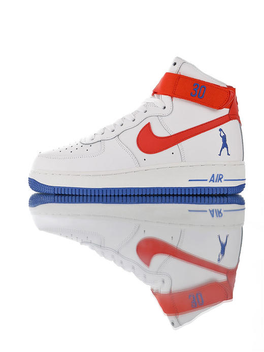 耐克Nike Air Force 1 Low Retro CT16 QS 夺冠的奥义纪念拉希德·华莱士 镜面皮革效果 空军一号经典低帮休闲运动板鞋 怒吼天尊白蓝白宝蓝红 商品图2