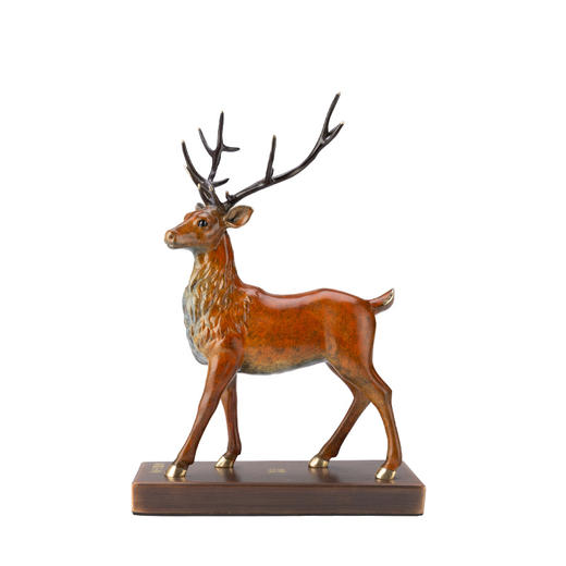 朱炳仁铜 精铜 22#崭露头角 非遗家居摆件鹿摆件 工艺品送礼佳品 商品图1