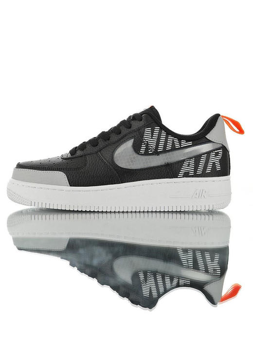 耐克Nike Air Force 1 ´07 Low Premium   空军一号经典百搭运动板鞋 白银灰橘3M 黑灰橘3M钩 商品图2