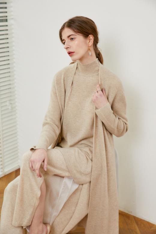  羊绒针织休闲女裤 SJF92K103N 商品图4