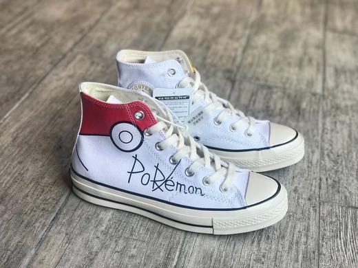 Converse Chuck 1970S x Pokemon  神奇宝贝系列 皮卡丘 鸳鸯高帮限定  官方原盒 正确软底蓝底 原盒钢印 鞋垫钢印 尺码：35-44 商品图3