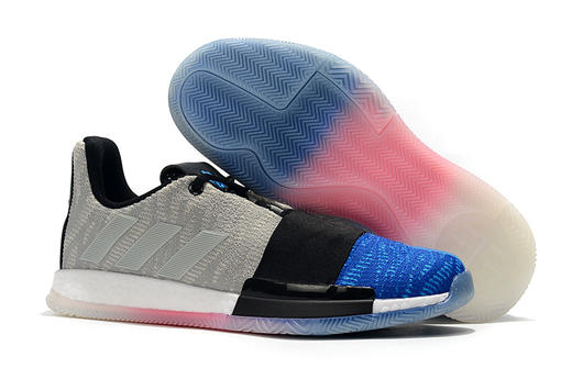 哈登3代 圣诞烟花彩 蓝白灰 桔黄渐变 火箭队 限量版 黑白 深蓝红 商品图4