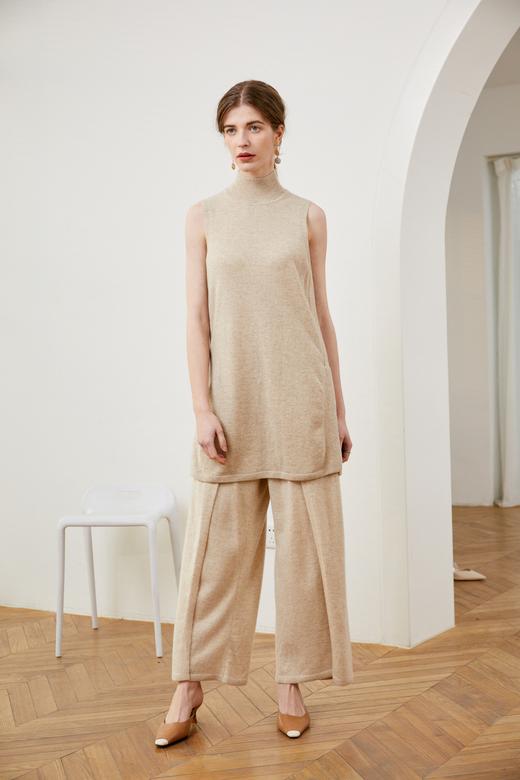  羊绒针织休闲女裤 SJF92K103N 商品图1