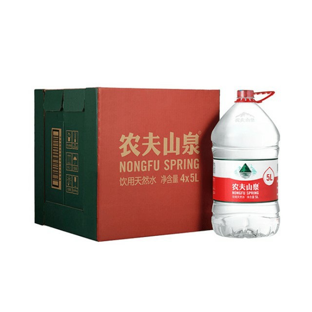 农夫山泉天然水5L×4桶 /箱 家庭饮用水