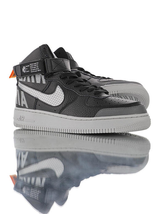 耐克Nike Air Force 1 ´07 Low Premium   空军一号经典百搭运动板鞋 白银灰橘3M 黑灰橘3M钩 商品图5