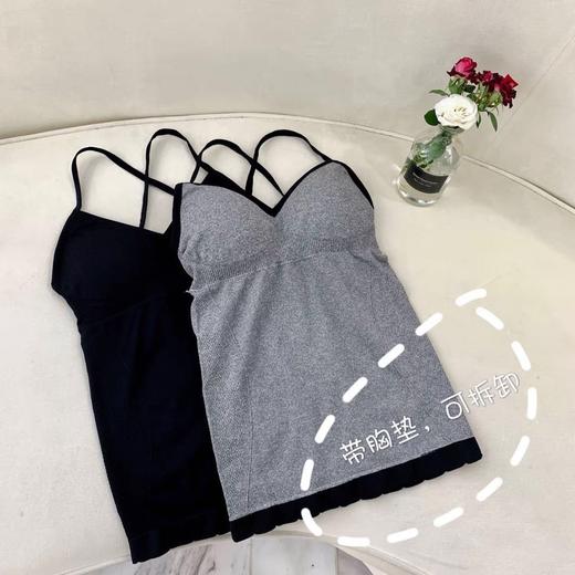 【70-170斤】吊带美背百搭聚拢内衣背心女带胸垫修身性感打底衫 商品图6