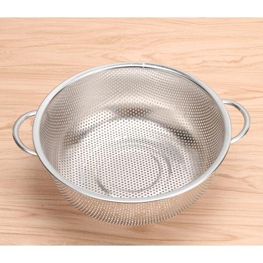 加厚304不锈钢洗菜盆沥水篮滤水篮水果洗菜神器漏盆淘米神器菜篮 商品图5