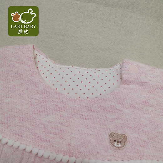 拉比-童衣类（冬）C9家居初礼花边马夹玫瑰红 商品图2