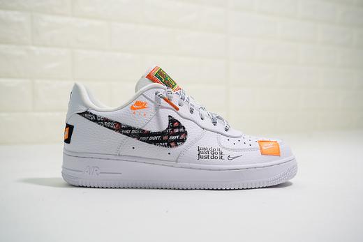 耐克Nike Air Force 1 Low “Just do it”只管去做 定制限定 黑白橘 白黑橘香橙 商品图2