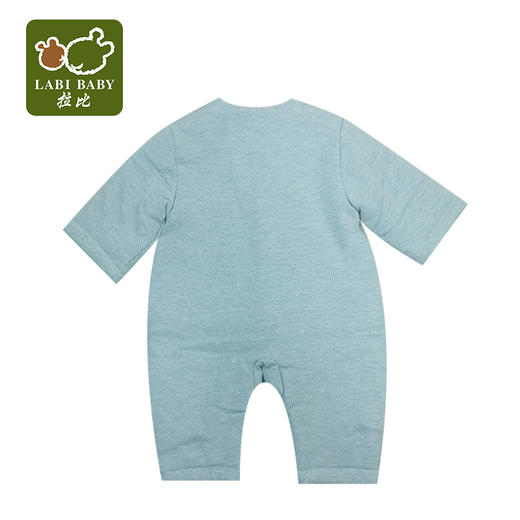 拉比-童衣类（冬）C9初礼假两件全开连体衣蓝绿 商品图1