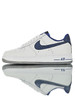 耐克Nike Air Force 1 '07 Low"White Gum Blue Void" 硬质牛剖层移膜革 内置全掌air sole气垫 白皮深蓝灰白皮酒红生胶底 商品缩略图0