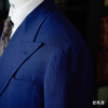 Reda Super 110's 海军蓝编织纹Blazer全麻衬单西 商品缩略图2
