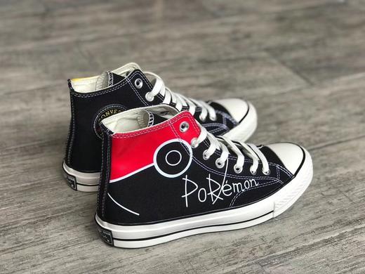Converse Chuck 1970S x Pokemon  神奇宝贝系列 皮卡丘 鸳鸯高帮限定  官方原盒 正确软底蓝底 原盒钢印 鞋垫钢印 尺码：35-44 商品图2