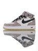 耐克Nike Air Force 1 Mid '07 原模具开发打造 台产丝光猪巴革 移膜皮革材质鞋面 空军一号经典高帮百搭休闲运动板鞋 皮革白灰拼接 商品缩略图0
