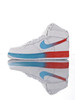 耐克Nike Air Force 1 High 原模具开发打造 硬质荔枝纹移膜革材质 内置全掌air sole气垫 空军一号经典高帮皮革皮休闲运动板鞋 皮革白渐变天蓝红 商品缩略图0