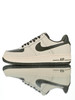 耐克Nike Air Force 1 '07 Low "Khaki Tarmac" 原模具开发打造 硬质牛剖层移膜革 内置全掌air sole气垫 皮革米白军绿 商品缩略图2