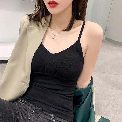 【70-170斤】吊带美背百搭聚拢内衣背心女带胸垫修身性感打底衫 商品图3
