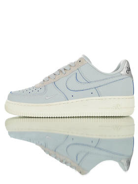 耐克Devin Booker x Nike Air Force 1 Low LV8 NBA新秀，德文·布克联名 内置全掌air sole气垫 空军一号板鞋 雾霾蓝灰银尾