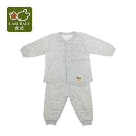 拉比-童衣类（秋）C9家居柔棉全开服套装玫瑰红