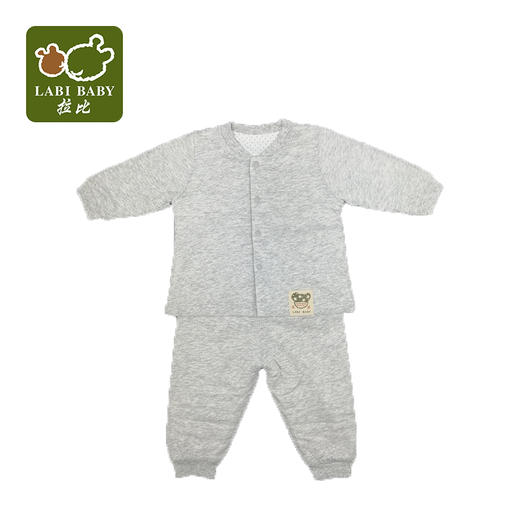 拉比-童衣类（秋）C9家居柔棉全开服套装玫瑰红 商品图0