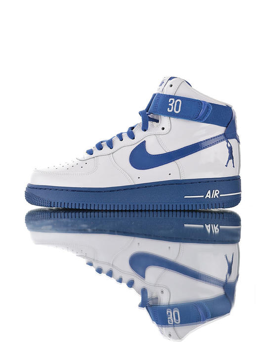 耐克Nike Air Force 1 Low Retro CT16 QS 夺冠的奥义纪念拉希德·华莱士 镜面皮革效果 空军一号经典低帮休闲运动板鞋 怒吼天尊白蓝白宝蓝红 商品图4