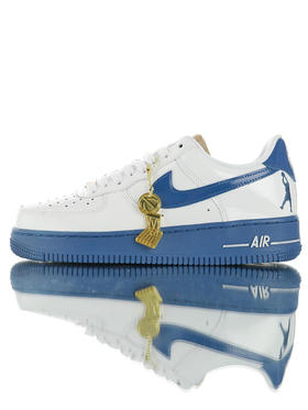 耐克Nike Air Force 1 Low Retro CT16 QS 夺冠的奥义纪念拉希德·华莱士 镜面皮革效果 空军一号经典低帮休闲运动板鞋 怒吼天尊白蓝白宝蓝红